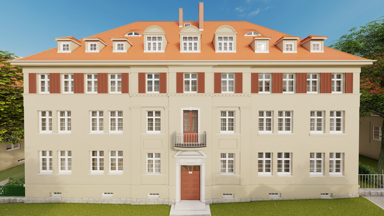 Hausansicht Eingangsbereich