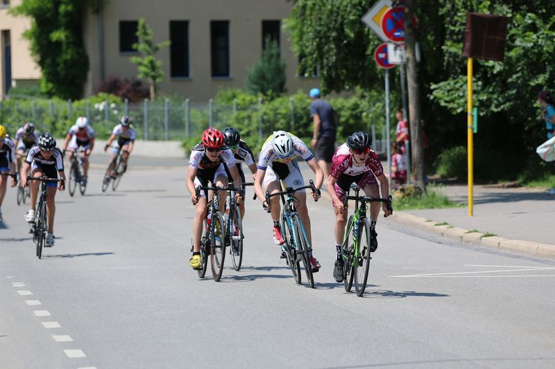 Kampf um die Plätze Radrennen